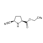 CAS 登录号：435274-89-8， 乙基(5R)-5-氰基-L-脯氨酸酯