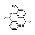 CAS 登录号：435289-63-7， 3-(苯甲酰基氨基)-4-甲基苯甲酰胺
