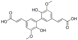 CAS#: 436-96-4, 3-[3-[5-(2-Carboxyethenyl)-2-Hydroxy-3-Methoxy-Phenyl]-4-Hydroxy-5-Methoxy-Phenyl]Prop-2-Enoic Acid