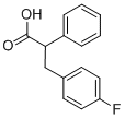 CAS 登录号：436086-86-1， 3-(4-氟-苯基)-2-苯基-丙酸