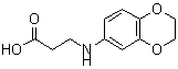 CAS 登录号：436087-14-8， 3-(2,3-二氢-1,4-苯并二氧杂环己-7-基氨基)丙酸