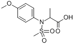 CAS 登录号：436811-06-2， 2-[甲烷磺酰基-(4-甲氧基-苯基)-氨基]-丙酸