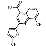 CAS#: 438227-14-6, 8-Methyl-2-(5-Methyl-2-Furyl)-4-Quinolinecarboxylic Acid