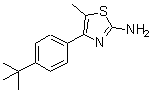 CAS#: 438227-35-1, 5-Methyl-4-[4-(2-Methyl-2-Propanyl)Phenyl]-1,3-Thiazol-2-Amine