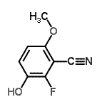 CAS#: 438497-15-5, 2-Fluoro-3-Hydroxy-6-Methoxybenzonitrile