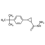 CAS 登录号：438616-66-1， 2-[4-(2-甲基-2-丙基)苯基]环丙烷甲酰肼