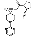CAS#: 440100-64-1, (2S)-1-{N-[4-Methyl-1-(2-Pyrimidinyl)-4-Piperidinyl]Glycyl}-2-Pyrrolidinecarbonitrile