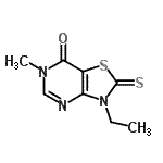 CAS#: 440111-63-7, 3-Ethyl-6-Methyl-2-Thioxo-2,3-Dihydro[1,3]Thiazolo[4,5-d]Pyrimidin-7(6H)-One