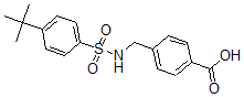 CAS#: 440350-92-5, 4-[[[[4-(1,1-Dimethylethyl)Phenyl]Sulfonyl]Amino]Methyl]-Benzoic Acid