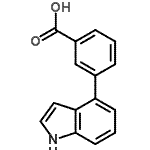 CAS#: 442562-80-3, 3-(1H-Indol-4-Yl)Benzoic Acid