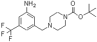 CAS#: 442846-59-5, 4-[[3-Amino-5-(Trifluoromethyl)Phenyl]Methyl]-1-Piperazinecarboxylic acid 1,1-Dimethylethyl Ester
