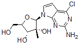 CAS#: 443642-40-8, 4-Chloro-7-(2-C-Methyl-beta-D-Ribofuranosyl)-7H-Pyrrolo[2,3-d]Pyrimidin-2-Amine
