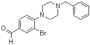 CAS#: 443777-04-6, 4-(4-Benzyl-1-Piperazino)-3-Bromo-Benzaldehyde