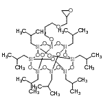 CAS#: 444315-17-7, 1,3,5,7,9,11,13-Heptaisobutyl-15-[3-(2-Oxiranylmethoxy)Propoxy]Pentacyclo[9.5.1.1<Sup>3,9</Sup>.1<Sup>5,15</Sup>.1<Sup>7,13</Sup>]Octasiloxane