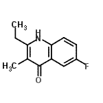 CAS 登录号：444609-99-8， 2-乙基-6-氟-3-甲基-4(1H)-喹啉酮