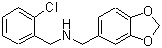 CAS 登录号：444908-92-3， 1-(1,3-苯并二氧戊环-5-基)-N-(2-氯苄基)甲胺