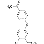 CAS#: 444917-88-8, 1-[4-(4-Chloro-3-Ethylphenoxy)Phenyl]Ethanone