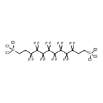 CAS#: 445303-83-3, (3,3,4,4,5,5,6,6,7,7,8,8,9,9,10,10-Hexadecafluoro-1,12-dodecanediyl)bis(trichlorosilane)