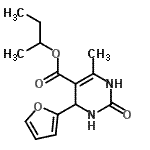 CAS#: 446252-21-7, Sec-Butyl 4-(2-Furyl)-6-Methyl-2-Oxo-1,2,3,4-Tetrahydro-5-Pyrimidinecarboxylate