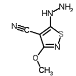 CAS#: 446267-08-9, 5-Hydrazino-3-Methoxy-1,2-Thiazole-4-Carbonitrile
