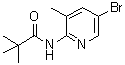 CAS 登录号：446299-84-9， N-(5-溴-3-甲基-2-吡啶基)-2,2-二甲基丙酰胺