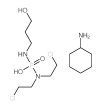 CAS 登录号：4465-94-5， N,N-二(2-氯乙基)-N'-(3-羟基丙基)磷二酰胺环己基铵盐