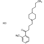 CAS 登录号：447407-36-5， 4-(4-丁基-1-哌啶基)-1-(2-甲基苯基)-1-丁烷酮盐酸盐(1:1)