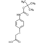 CAS#: 447414-44-0, {[4-({[(2-Methyl-2-Propanyl)Oxy]Carbonyl}Amino)Phenyl]Sulfanyl}Acetic Acid