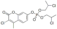 CAS#: 4482-85-3, Phosphoric acid, 3-chloro-4-methyl-2-oxo-2H-1-benzopyran-7-yl bis(2-chloropropyl) ester