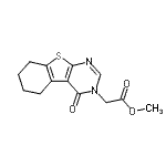 CAS#: 450376-42-8, Methyl (4-Oxo-5,6,7,8-Tetrahydro[1]Benzothieno[2,3-d]Pyrimidin-3(4H)-Yl)Acetate