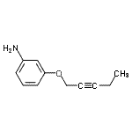 CAS 登录号：453593-33-4， 3-(2-戊炔-1-基氧基)苯胺