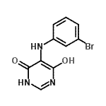 CAS 登录号：454685-37-1， 5-[(3-溴苯基)氨基]-6-羟基-4(3H)-嘧啶酮