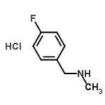 CAS#: 459-20-1, 1-(4-Fluorophenyl)-N-Methylmethanamine Hydrochloride (1:1)