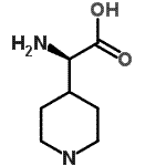 CAS 登录号：459166-02-0， (2R)-氨基(4-哌啶基)乙酸
