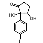 CAS 登录号：459174-01-7， 2-(4-氟苯基)-2,3-二羟基环戊烷酮