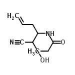 CAS 登录号：459834-12-9， N-[1-(氰基-羟基-甲基)丁-3-烯基]丙酰胺