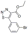 CAS 登录号：4609-47-6， 5-(3-溴苯基)噻二唑-4-羧酸乙酯