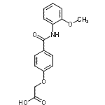CAS 登录号：462069-97-2， {4-[(2-甲氧基苯基)氨基甲酰]苯氧基}乙酸