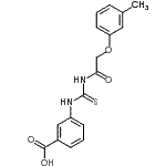 CAS#: 462098-83-5, 3-({[(3-Methylphenoxy)Acetyl]Carbamothioyl}Amino)Benzoic Acid