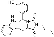CAS 登录号：462630-41-7， 2-丁基-5-(3-羟基苯基)-5,6,11,11A-四氢-1H-咪唑并[1',5':1,6]吡啶并[3,4-b]吲哚-1,3(2H)-二酮