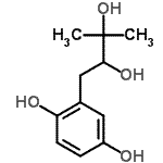 CAS 登录号：465539-23-5， 2-(2,3-二羟基-3-甲基丁基)-1,4-苯二酚