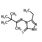 CAS#: 466647-00-7, 4-[(E)-(3,3-Dimethyl-2-Butanylidene)Amino]-5-Ethyl-2,4-Dihydro-3H-1,2,4-Triazole-3-Thione