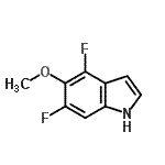 CAS#: 467452-32-0, 4,6-Difluoro-5-Methoxy-1H-Indole