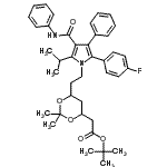 CAS#: 472967-95-6, 2-Methyl-2-Propanyl (6-{2-[2-(4-Fluorophenyl)-5-Isopropyl-3-Phenyl-4-(Phenylcarbamoyl)-1H-Pyrrol-1-Yl]Ethyl}-2,2-Dimethyl-1,3-Dioxan-4-Yl)Acetate