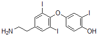 CAS 登录号：4731-88-8， 4-[4-(2-氨基乙基)-2,6-二碘苯氧基]-2-碘苯酚