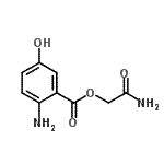 CAS 登录号：473976-93-1， 2-氨基-2-氧代乙基2-氨基-5-羟基苯甲酸酯