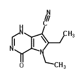 CAS 登录号：473997-08-9， 5,6-二乙基-4-氧代-4,5-二氢-1H-吡咯并[3,2-d]嘧啶-7-甲腈