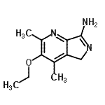 CAS 登录号：474554-88-6， 3-乙氧基-2,4-二甲基-5H-吡咯并[3,4-b]吡啶-7-胺