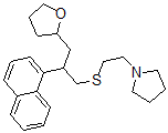 CAS 登录号：47485-41-6， 2-(1-萘基)-1-(2-吡咯里嗪乙基)硫代-3-(2,3,4,5-四氢呋喃-2-基)丙烷