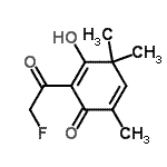 CAS#: 474942-44-4, 2-(Fluoroacetyl)-3-Hydroxy-4,4,6-Trimethyl-2,5-Cyclohexadien-1-One